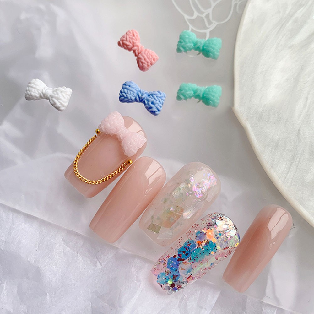 Phụ Kiện Nơ 3D Trang Trí Móng Tay Xinh Xắn