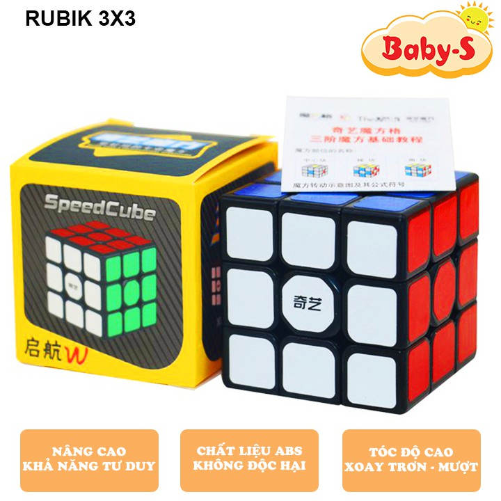 Rubik 3x3 tầng Khối lập phương rubik siêu bền và chắc chắn xoay mượt bẻ góc cực tốt Baby-S – SDC052