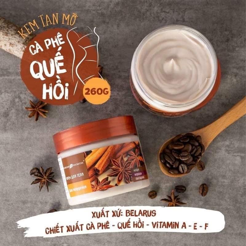 Kem Tan Mỡ Exclusive Cosmetic M Body Cream Coffee Cinnamon (260g)