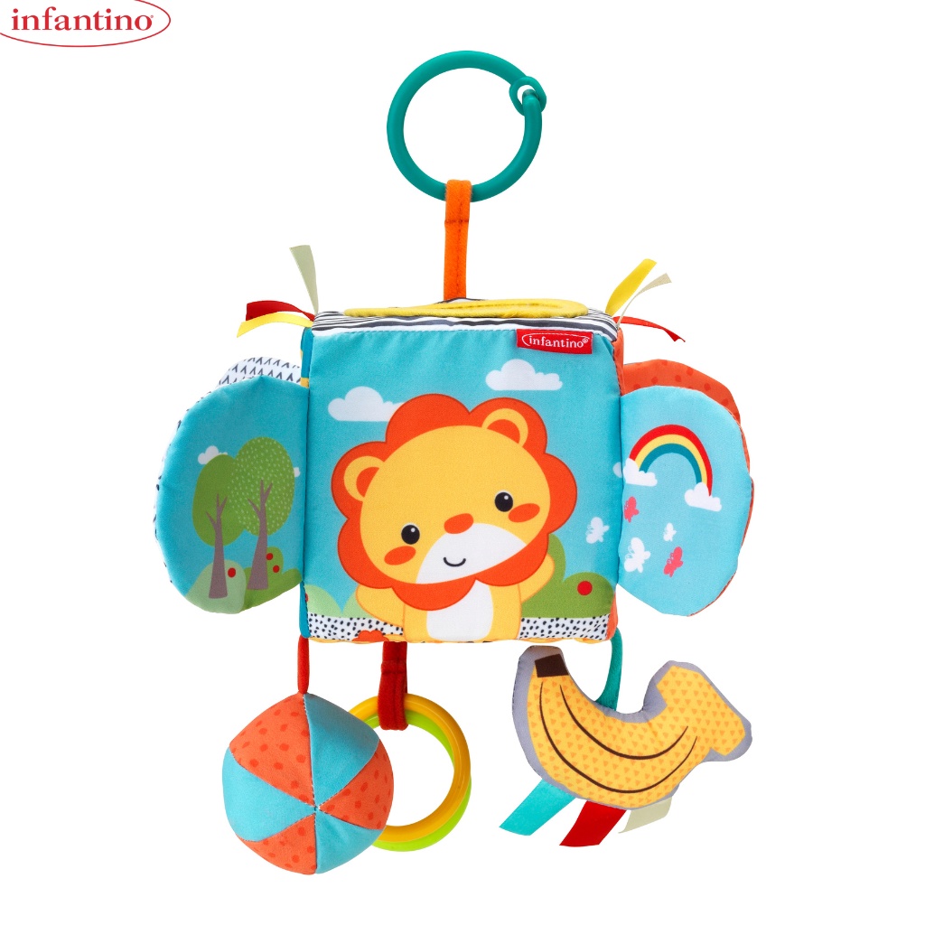 Đồ chơi khám phá Peek&Seek Sensory Discovery Cube Infantino - Phát triển trí tuệ, phối hợp hành động & giác quan