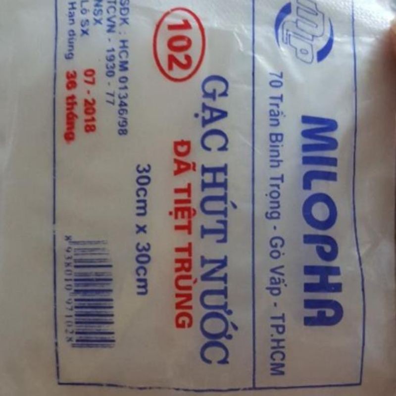 LẺ 1 gói 10 miếng gạc thường đắp mặt nạ tiệt trùng