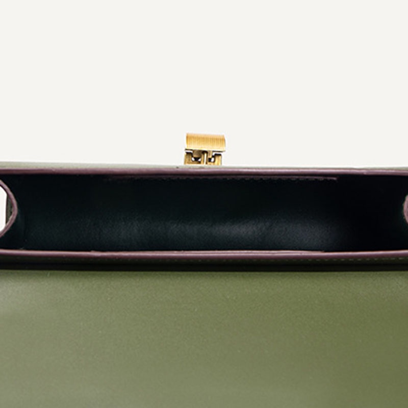 Túi Đeo Chéo Dây Xích Có Khóa Phong Cách Phương Tây Cao Cấp Cho Nữ