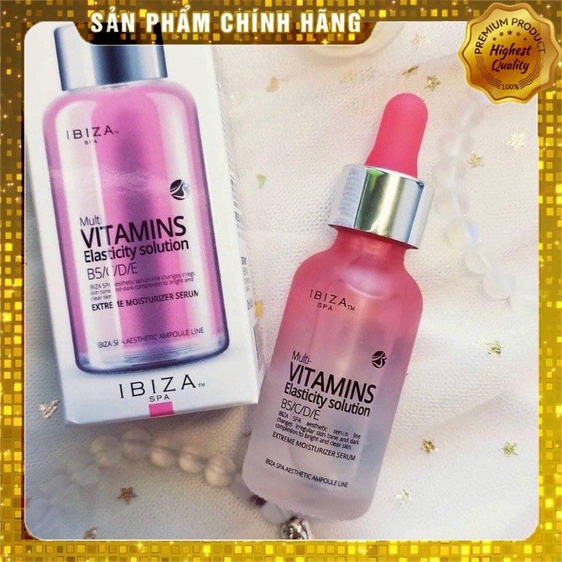 [CHÍNH HÃNG] SERUM MULTI VITAMIN B5 C D E TRẮNG DA CẤP ẨM CHUYÊN DÙNG TẠI SPA HÀN QUỐC IBIZA TRIPLE AMPOULE