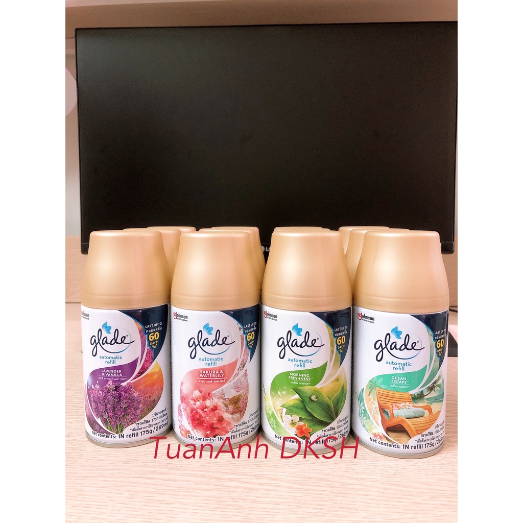 [ LÕI ] - Chai Xịt Phòng Thay Thế Vào Máy Xịt Phòng Tự Động Glade - 269ml/175g - Hàng chính hãng DKSH Việt Nam.