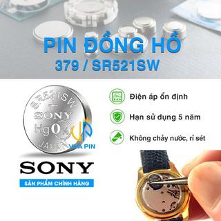 Pin đồng hồ chính hãng Sony 379 - SR521SW