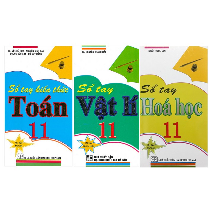 Sách - Combo Sổ Tay Toán + Vật Lý + Hóa Học Lớp 11