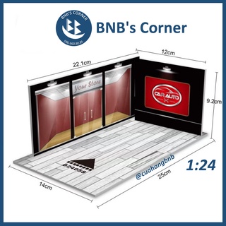 [BNB's Corner] Gara trưng bày bằng formex dành cho mô hình xe 1:24 - Phông nền phối cảnh