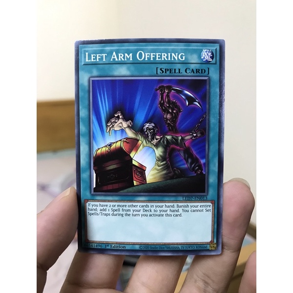 Thẻ bài Yugioh Left Arm Offering