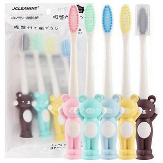 [Giá sốc] Set 4 bàn chải đánh răng cho bé