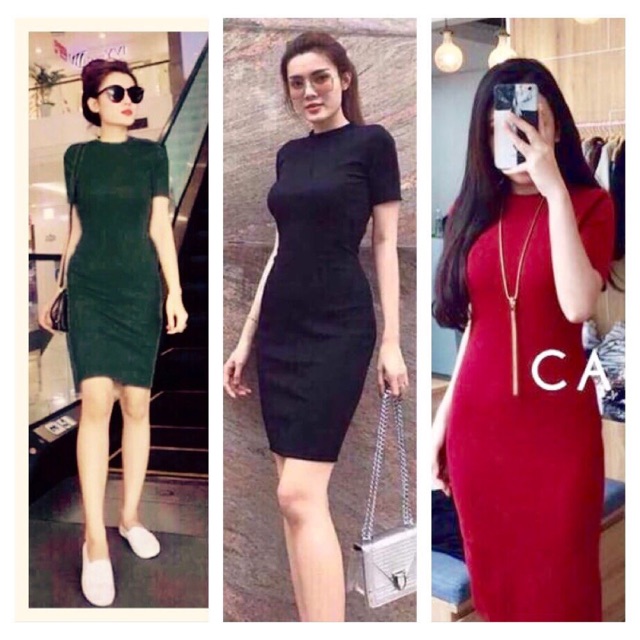 Đầm ôm len gân siêu hót xả sốc
