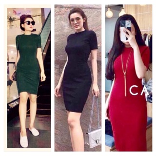 Đầm ôm len gân siêu hót xả sốc