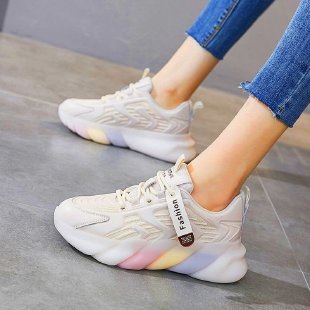 Giày Thể Thao Đế Dày Màu Sắc Trẻ Trung Năng Động Cho Nữ
