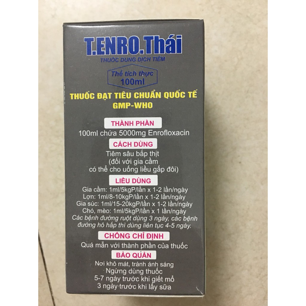 Enro Năm Thái  - chỉ dùng trong thú y