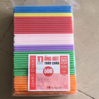 Combo 0,5 kg ống hút nước mía đầu nhọn nhiều màu hàng công ty Thuận lợi