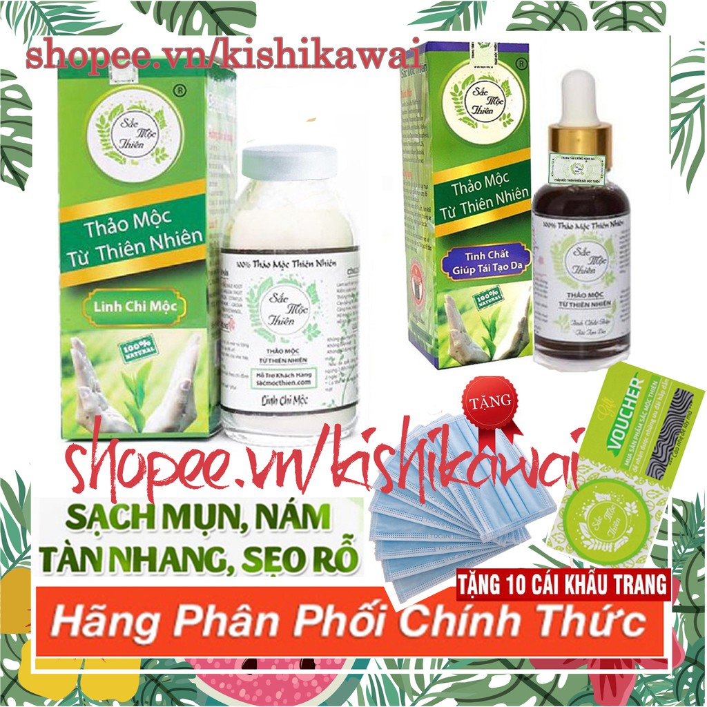 Combo Tái Tạo Da Siêu Tốc và Linh Chi Mộc - Loại bỏ Mụn Thâm Nám, Rỗ, Tàn Nhang Sắc Mộc Thiên giá sỉ