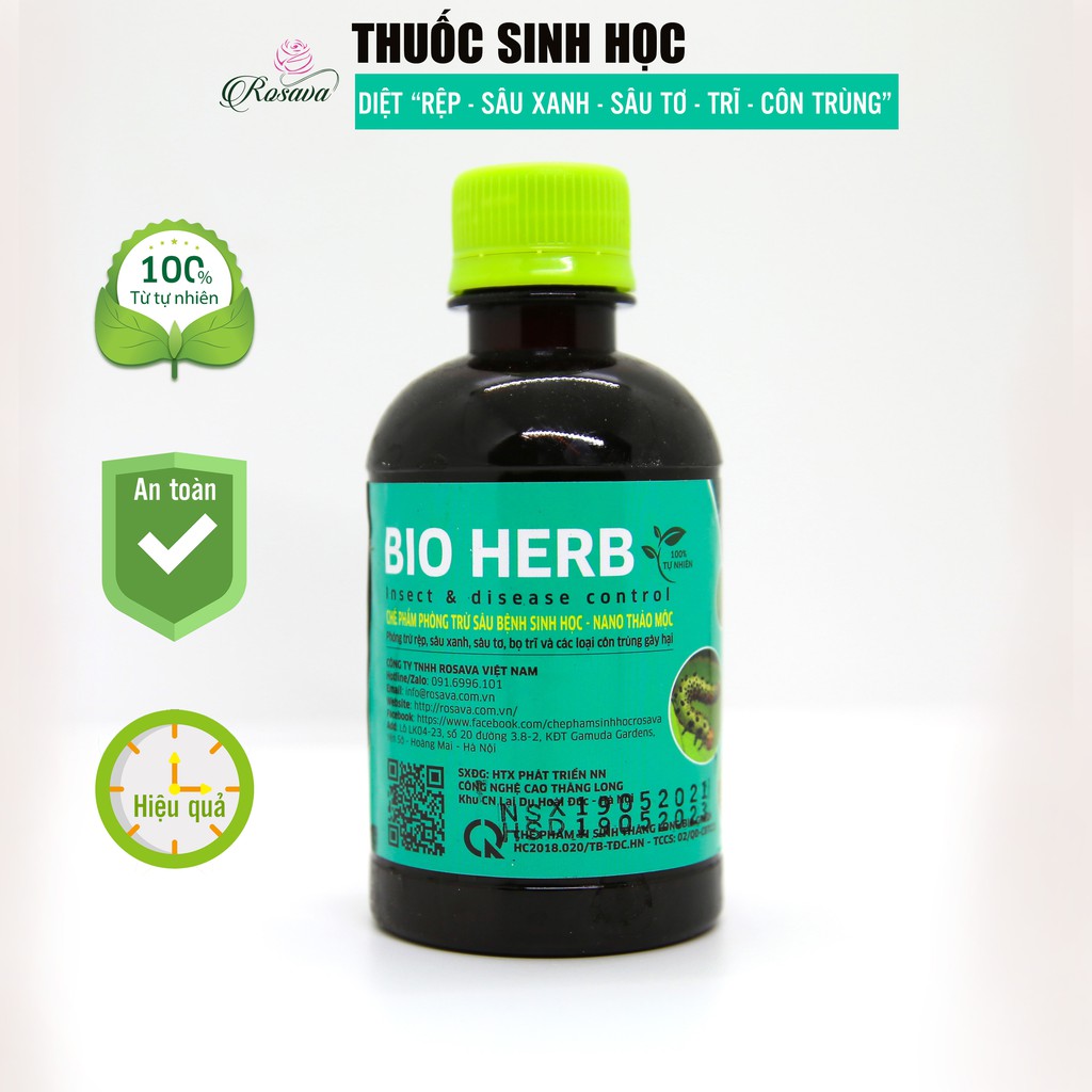 Bio Herb đánh bay côn trùng bọ trĩ, nhện đỏ, sâu ăn lá, rệp...