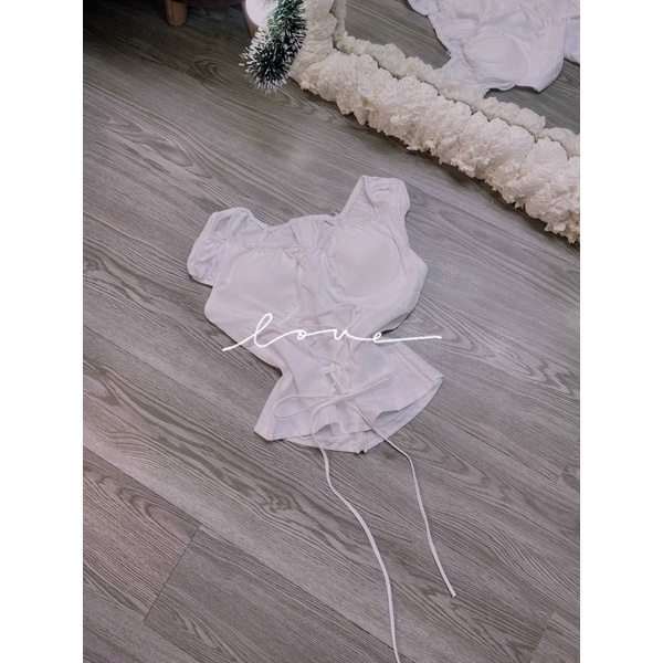 áo croptop đan dây , ảnh thật trãi sàn