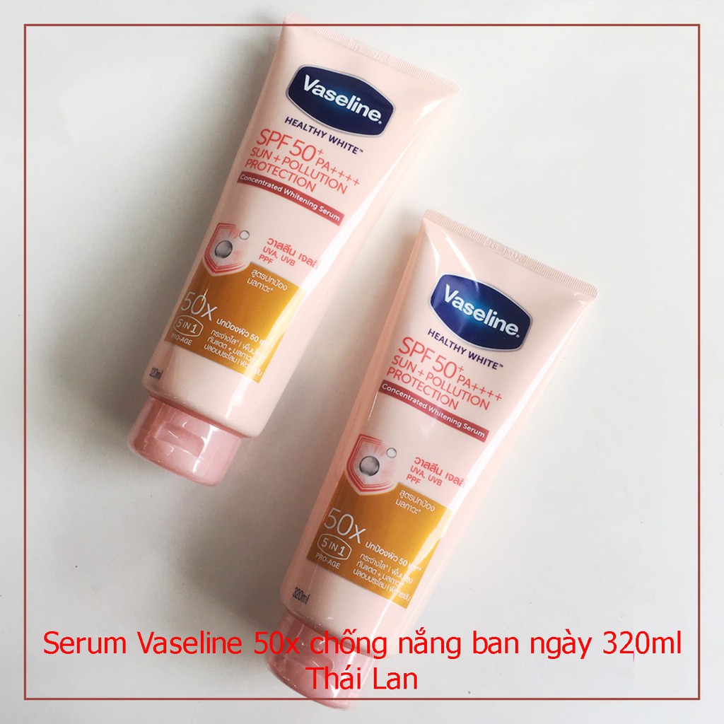 Bộ dưỡng thể Vaseline ngày và đêm 320ml - Thái Lan