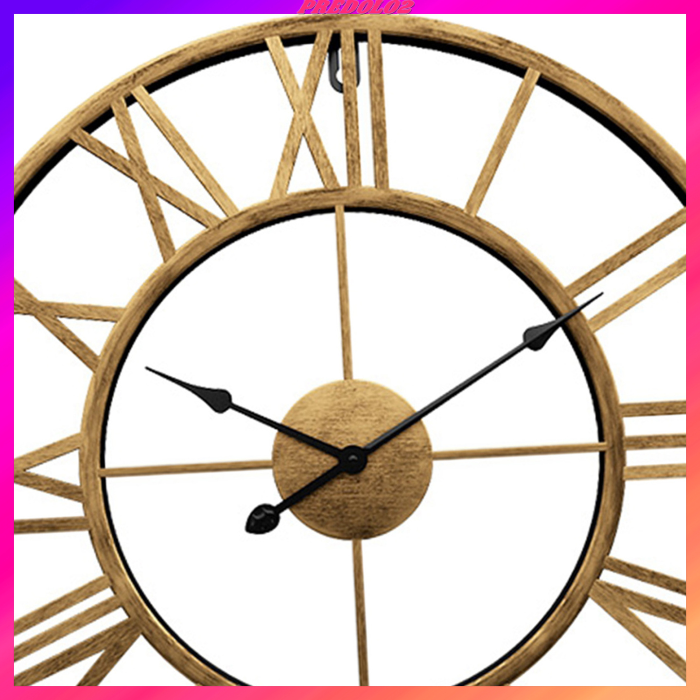 [PREDOLO2]3D Wall Clock Quartz Design Non-ticking Silent Home Office School Wall Clock