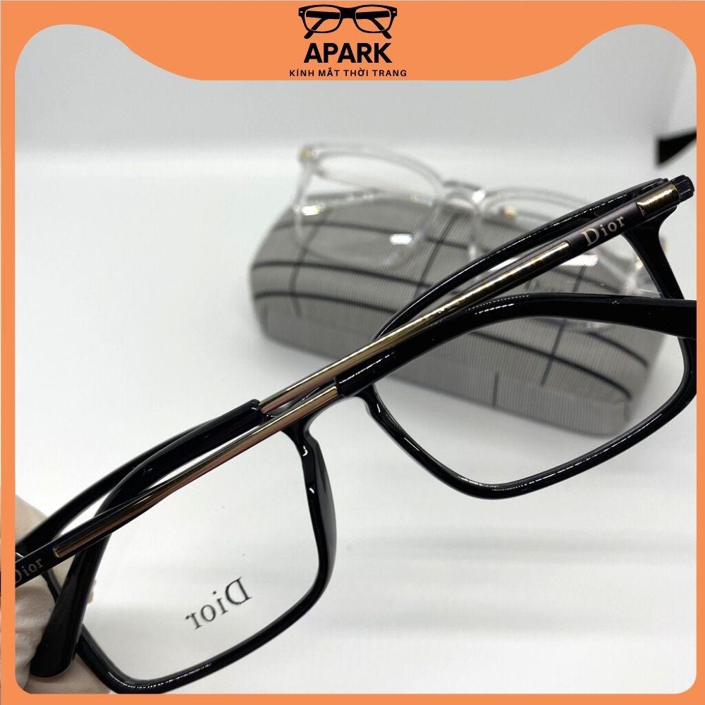 Gọng kính cận nam nữ FULL BOX thiết kế mắt vuông gọng thép Dr, thời trang hot tred  - APARK AP59
