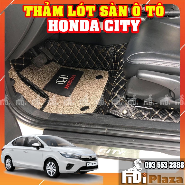 Thảm Lót Sàn Ô Tô 5D 6D Xe Honda City- Thảm Trải sàn Ô TÔ Không Mùi - Không Thấm Nước – Dễ Vệ Sinh