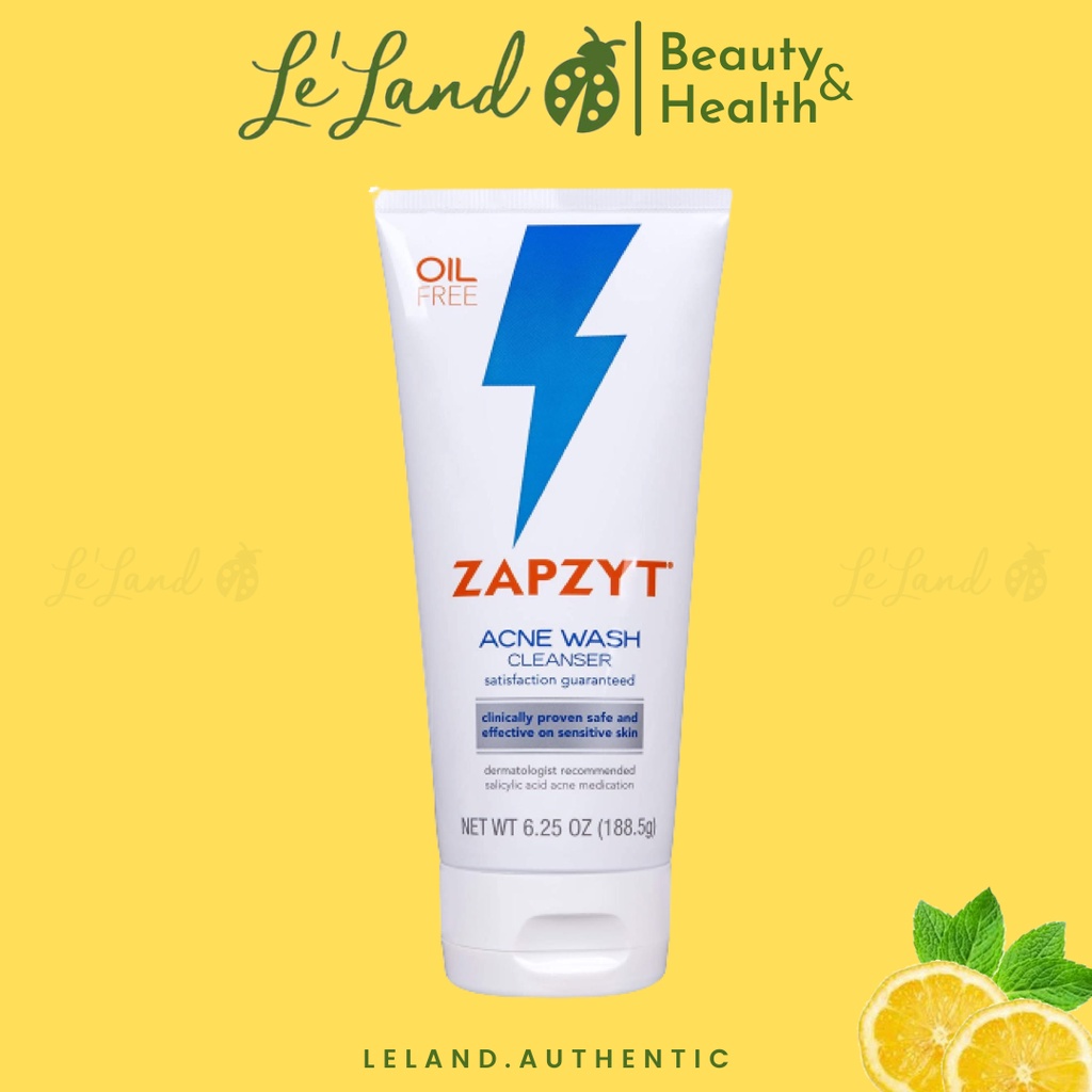 Zapzyt - Sữa Rửa Mặt Zapzyt Acne Wash Effective & Gentle Cleanser 177g giảm mụn của Mỹ