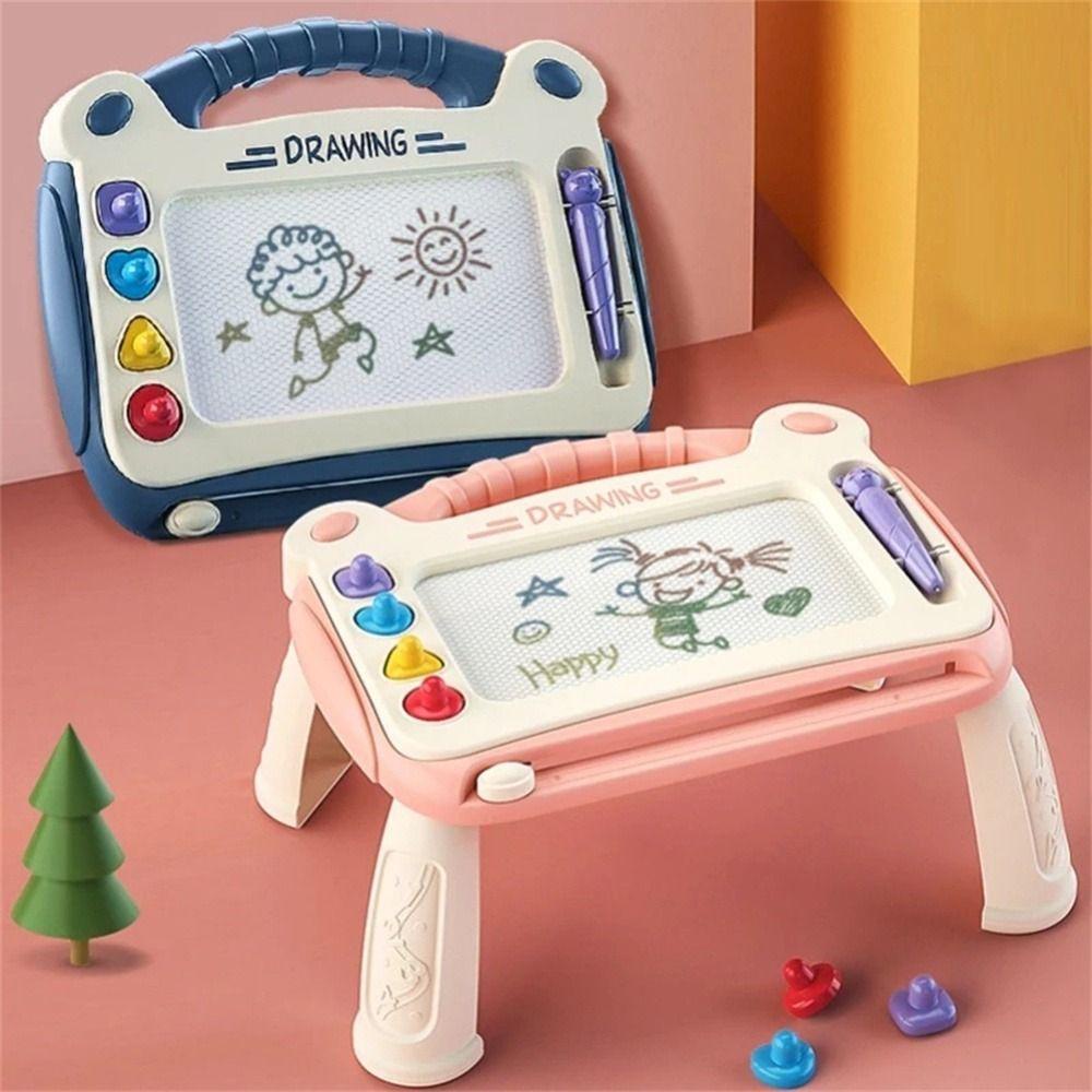 Bảng Vẽ Bằng Hợp Kim Nhôm Nhiều Màu Sắc Có Thể Xóa Được Kèm Chân Bàn Đen Dành Cho Trẻ Em