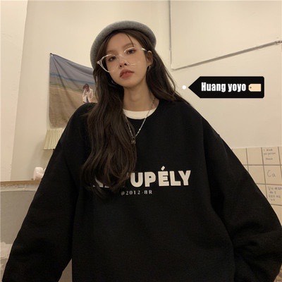 Áo Sweater NATURELY Form Rộng Tay Phồng, Áo Nỉ Cổ Tròn Nam Nữ Form To