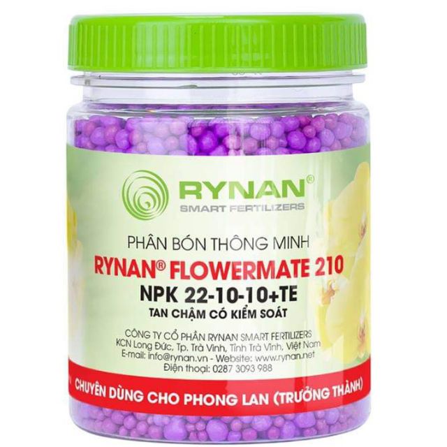 Rynan 200 - 210 - 220 - 230 - 240 Phân Tan Chậm thông minh Cho Lan 150gr