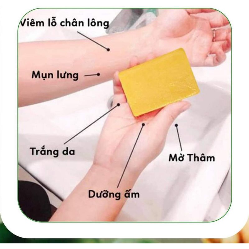 Xà phòng Rửa tay, tắm Sả chanh HTX Sinh Dược 100g