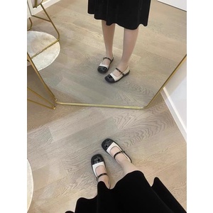 Giày mary jane phối màu đế cao 3 phân nữ tính