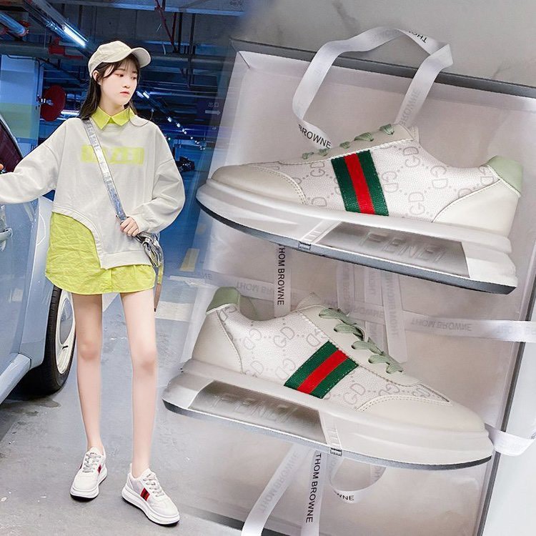 FREESHIP GIÀY THỂ THAO VẠCH XANH ĐẾ CAO GD MẪU MỚI