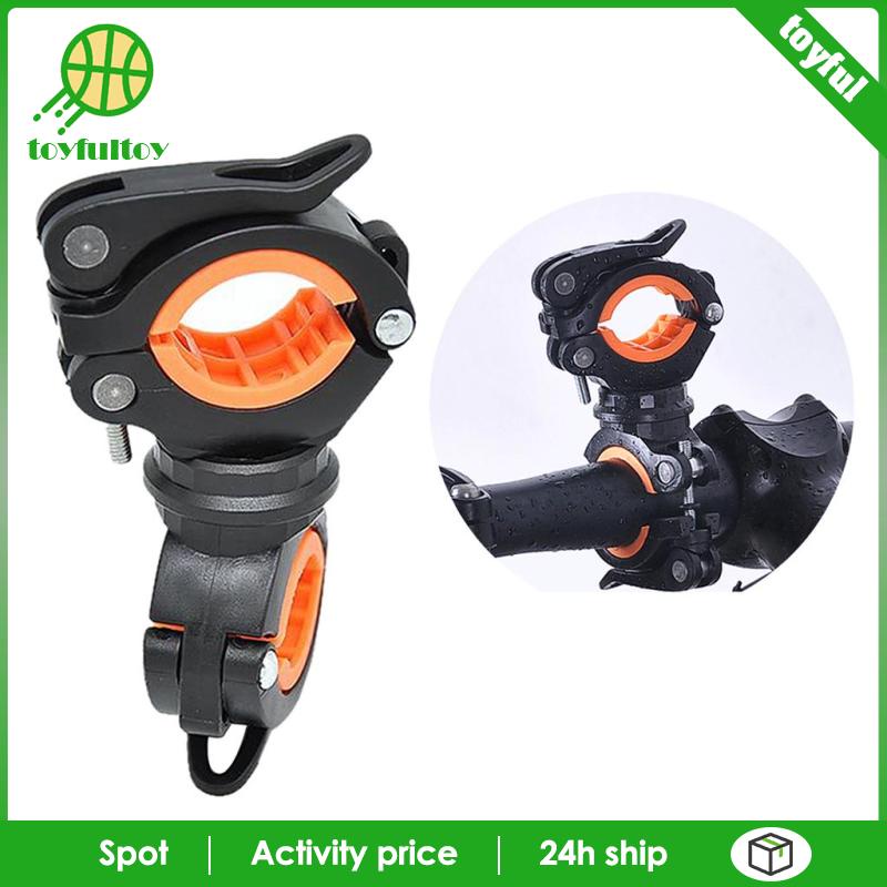 Giá Đỡ Đèn Pin Hai Bóng Gắn Tay Lái Xe Đạp Tiện Dụng