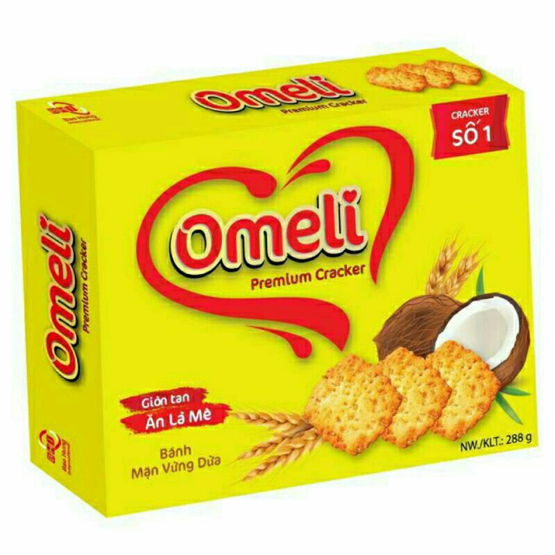 Bán omeli cracker  hộp 288g