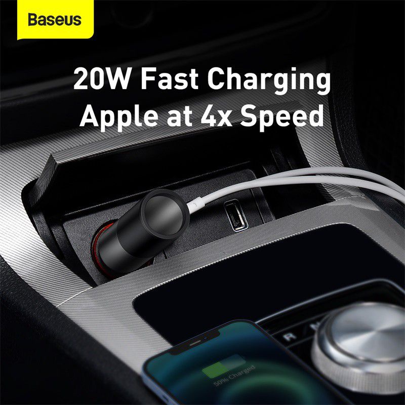 Tẩu sạc nhanh ô tô 30W Baseus Share together Fast Charge 120W (CCBX120C)