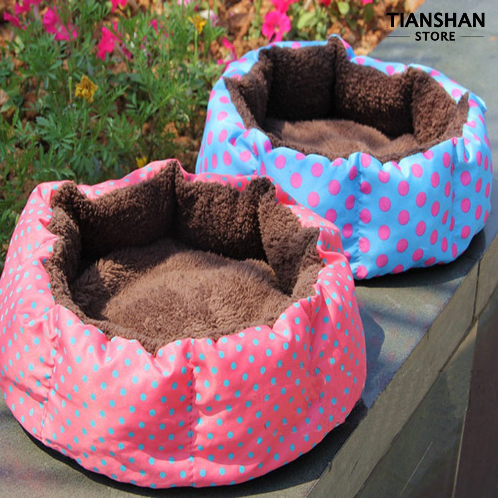 Phụ kiện thú cưng Winter Dog Cat House Soft Thick Warm Fleece Bed Pet Basket Nest Mat 