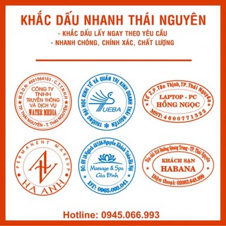 BÁN CHẠY - Khắc dấu tròn theo yêu cầu TDstamp, Shiny, Trodat