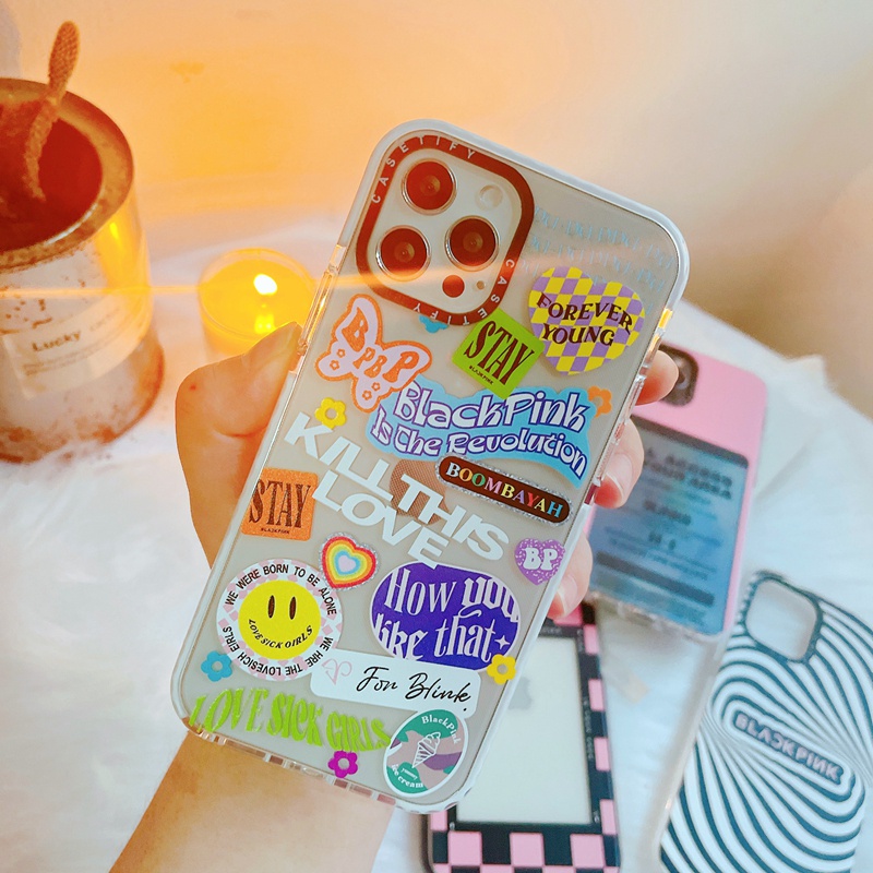 Ốp điện thoại silicon TPU in hình BLACKPINK cho iPhone 7 8 Plus X XS XR 11 12 13 Pro Max SE 2020 | BigBuy360 - bigbuy360.vn
