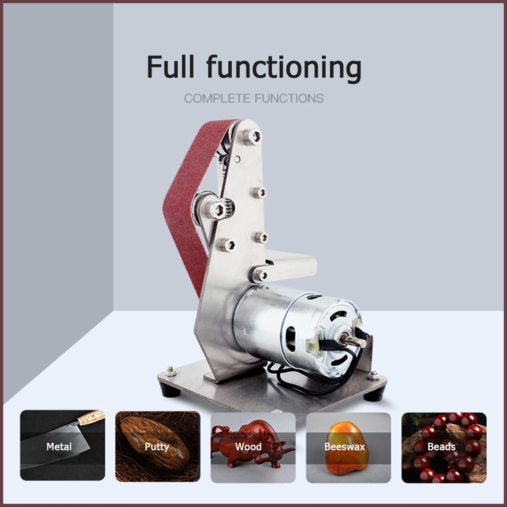 Mini Máy mài đa năng 775, Máy Mài Bằng Dây Đai Mini, Máy Mài Cát Để Bàn, Mài Bằng Điện, Tự Làm