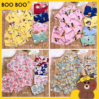 Bộ pijama kate thái tay cộc quần đùi _ freesize dưới 63kg