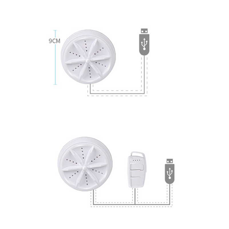 Máy Giặt Mini Bằng Sóng Siêu Âm Di Động Tiện Dụng Cho Học Sinh