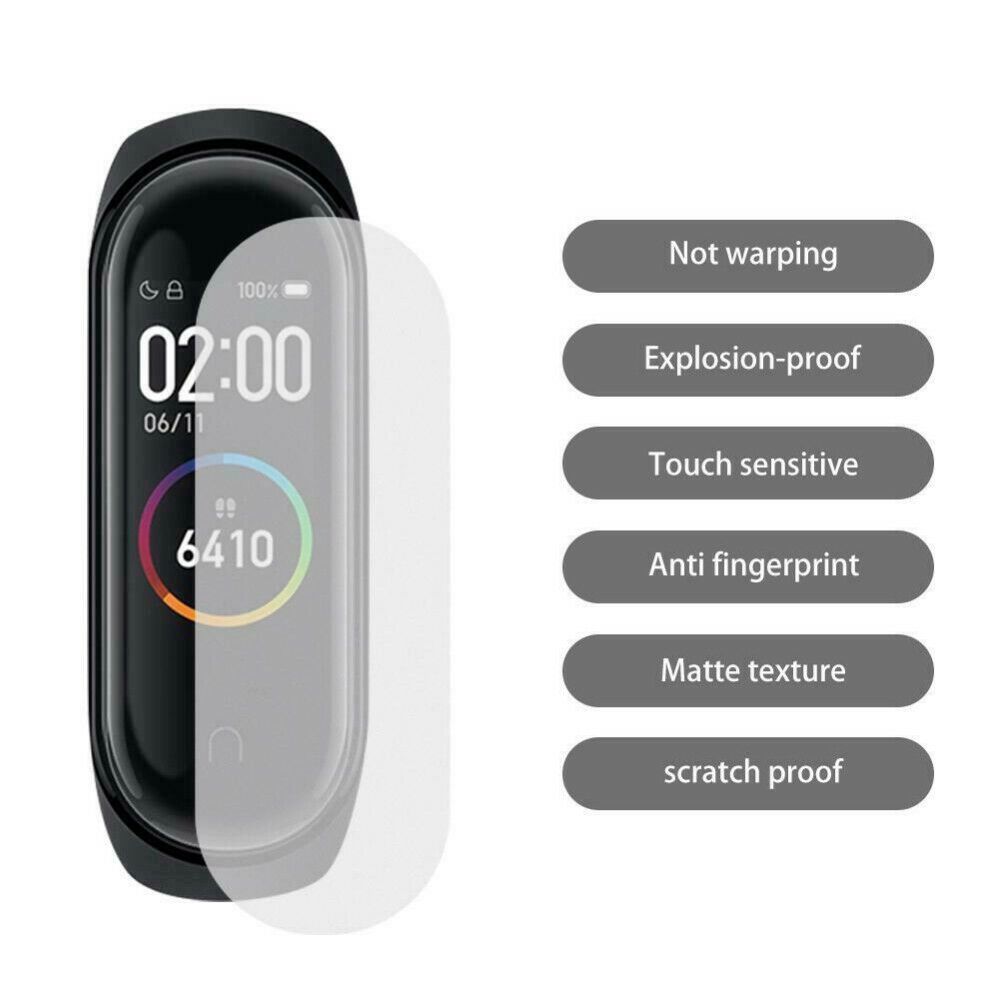 Set 10 Kính Cường Lực Chống Cháy Nổ Cho Xiaomi Mi Band 4