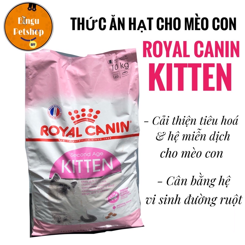 [CAO CẤP] Hạt Khô Cho Mèo Con Royal Canin Kitten (Túi 1kg) Pháp giàu cao cấp giàu dinh dưỡng giá tốt