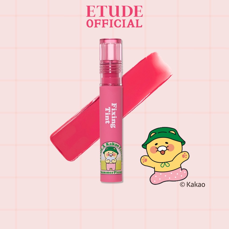 [Hàng Mới] Set ưu đãi bảng mắt 4 màu và son tặng ví cầm tay Etude Play Color Eyes và Fixing Tint phiên bản Kakao Friends