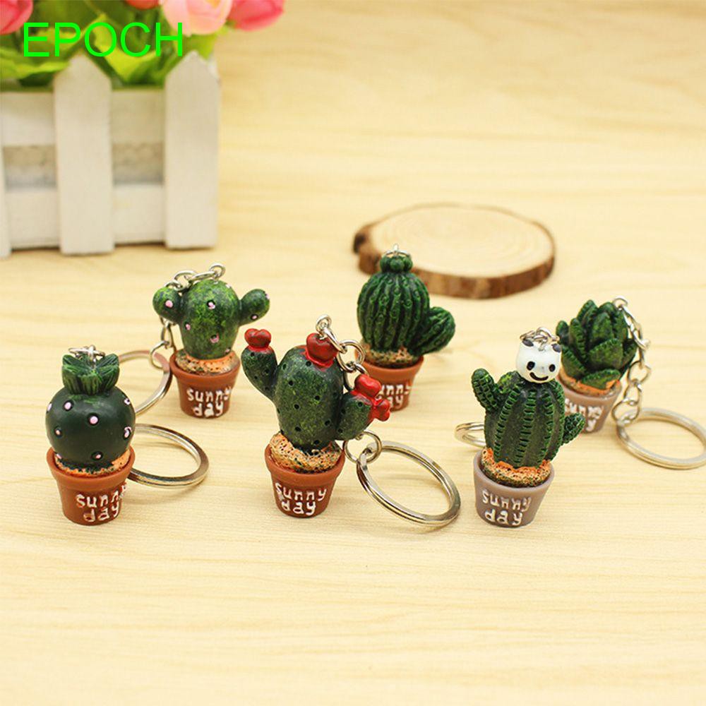 Móc khóa hình chậu cây mini dễ thương