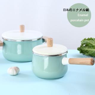 Bộ Nồi Nấu Ăn Hai Món Có Tay Cầm Bằng Gỗ Chất Lượng Cao