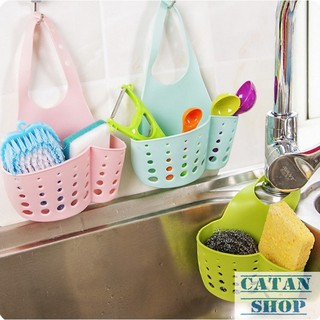 Combo 2 Giỏ treo, rổ treo bọt biển,bồn rửa chén, lavabo có nút điều chỉnh siêu tiện lợi GD04-RTBRC-2 (màu ngẫu nhiên)