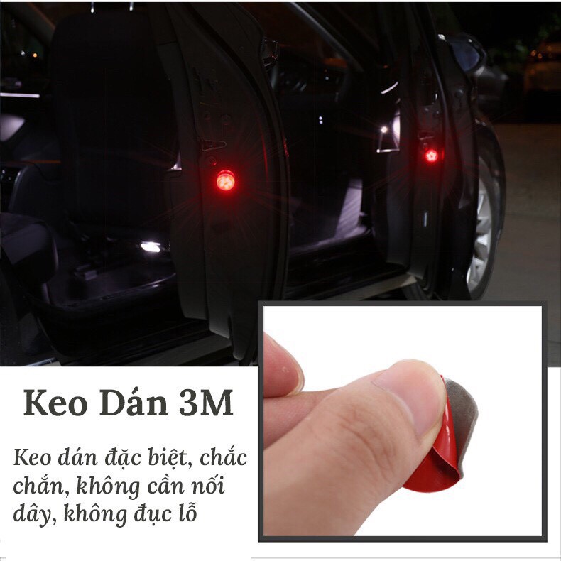 [FREESHIP] Bộ 2 đèn led nhấp nháy nhiều chế độ cảnh báo xe đi sau khi mở cửa xe hơi, ô tô