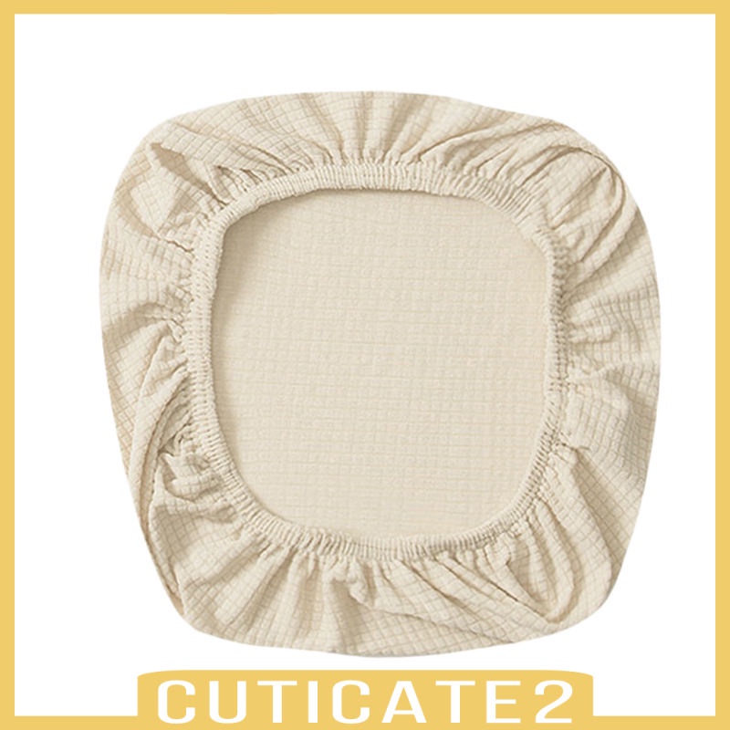 Vỏ Bọc Ghế Ngồi Văn Phòng Chất Liệu Co Giãn Màu Xanh Dương Đậm In Chữ Cuticate2