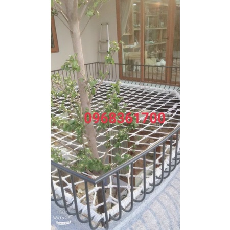 Lưới thong tầng Day dù Thái Lan Sợi dây 10mmO lưới 5cmThiết kế thi công lắp đặt thiết kế theo yêu cầu